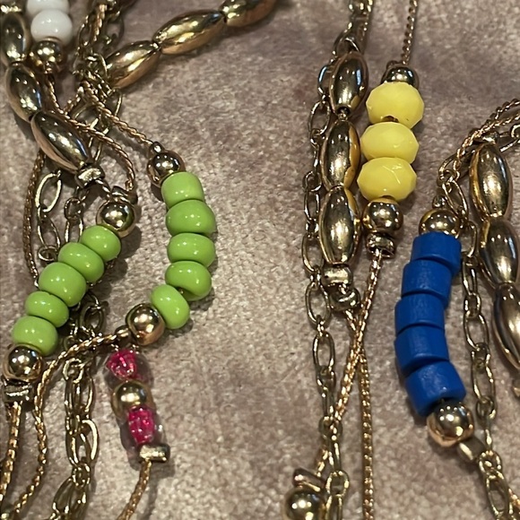 Colorful Beaded Necklace 32” - Picture 8 of 8